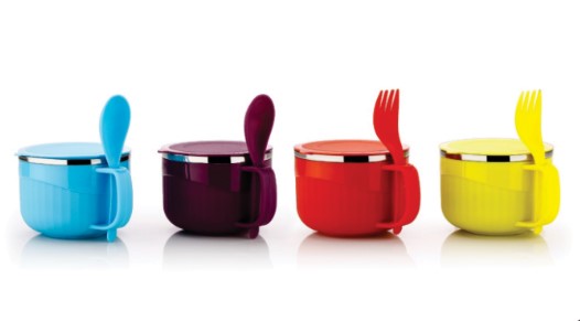 Maggie Noodles Soup Bowl with Spoon - 600ml Stainless Steel Insulated Inner, Plastic Handle Airtight Leakproof Lid, Dishwasher Safe Food Grade Hot Food Container for Poha Dal UAE Home Kitchen Essential  